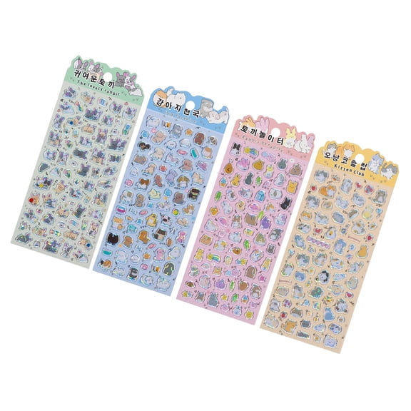 Reusable Tiny Sticker for Water Bottle, Notebook, Scrapbooking Adorable Stickers Cartoon Stickers Tiny Handcraft Sticker