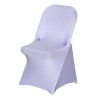 BalsaCircle 20 Lavender Spandex Stretchable Folding Solid Chair Covers Slipcovers Wedding decorations