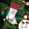 thumbnail image 1 of Décorations de Noël Bas de Noël Tricotés avec Père Noël et Bonhomme de Neige Designs Sacs Cadeaux Rouges Idéal pour Décoration de Sapin de Noël Ornements de Noël, 1 of 8