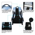 thumbnail image 3 of ALAZA Conch on Blue Backpack Elementary School Bag Bookbag Travel Rucksack, 3 of 7
