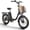 Black1, variant on Folding Electric Bikes for Adults 1000W Peak 70 Miles Max Range 20mph Top Speed Step Thru E Bike Fat Tire Foldable E-Mountain Bike with Front Basket, 7 Speed, 36V 13.5AH Battery, UL2849 by SGS