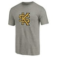 thumbnail image 2 of Men's Heathered Gray Kennesaw State Owls Primary Classic Logo Tri-Blend T-Shirt, 2 of 3