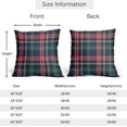 thumbnail image 4 of Christmas Tartan Pillow Covers 20x20 Set of 2 Navy Blue Green Red Plaid Print Decorative Outdoor Xmas Throw Pillow Cases Rustic Winter Holiday Decoration Farmhouse Sofa Couch Cushion Cover Bed Decor, 4 of 4