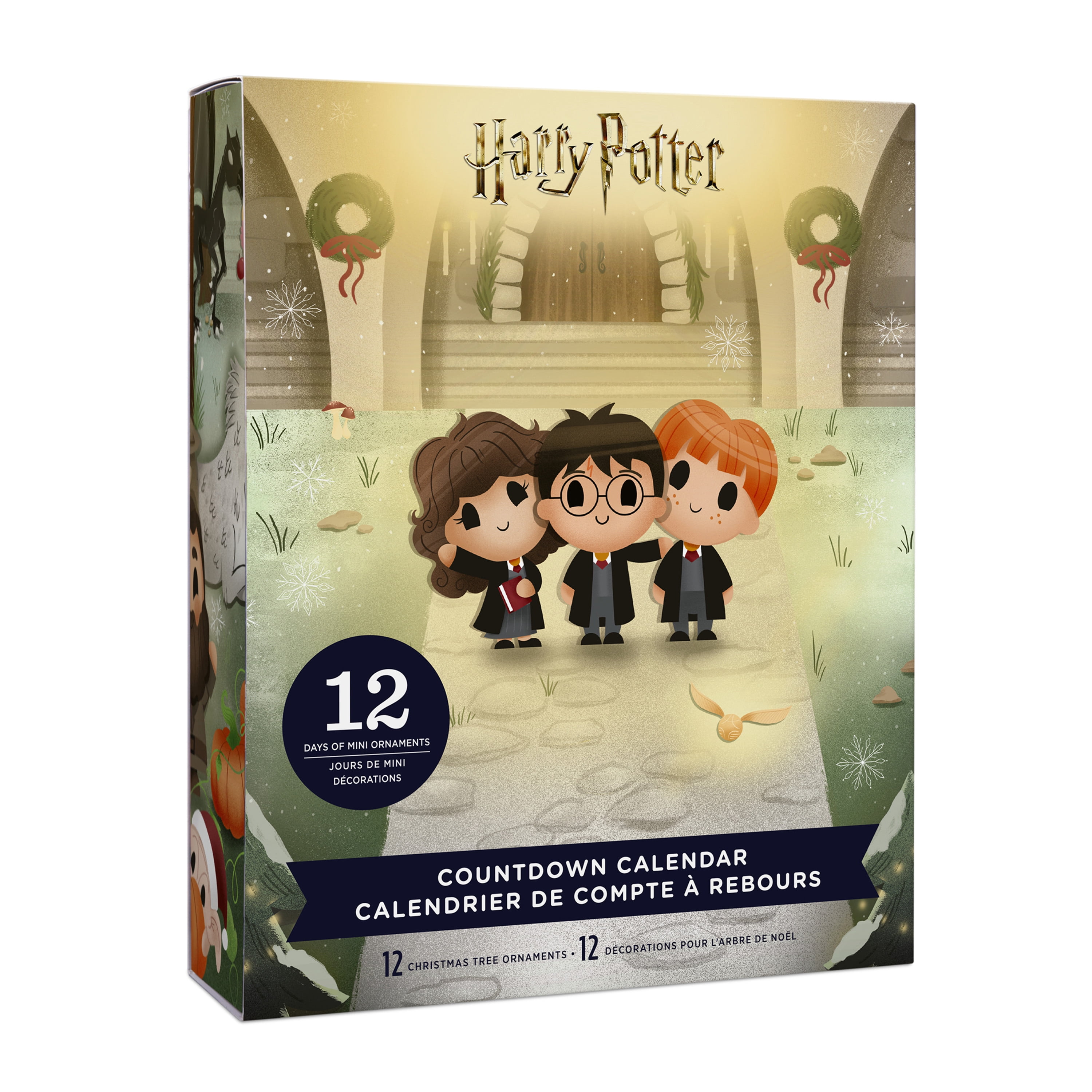 Hallmark Countdown Calendar With 12 Mini Ornaments (Harry Potter), 1 Count