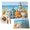 Coastal Blue,, variant on Fall Coastal Pumpkins Placemats Set of 6, Thanksgiving Autumn Beach Nautical Washable Wipeable Table Mats for Dining Tables, Indoor Outdoor Kitchen Place Mats for Holiday Party Table Decor