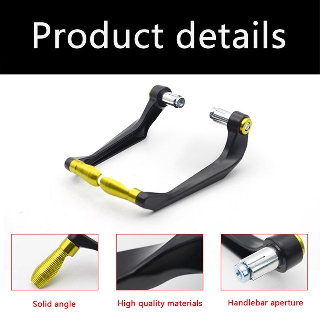 Guardamanos de aluminio CNC para motocicleta protectores de mano para manillar de 7/8 pulgadas 1 par JShteea Accesorios para autos y motos