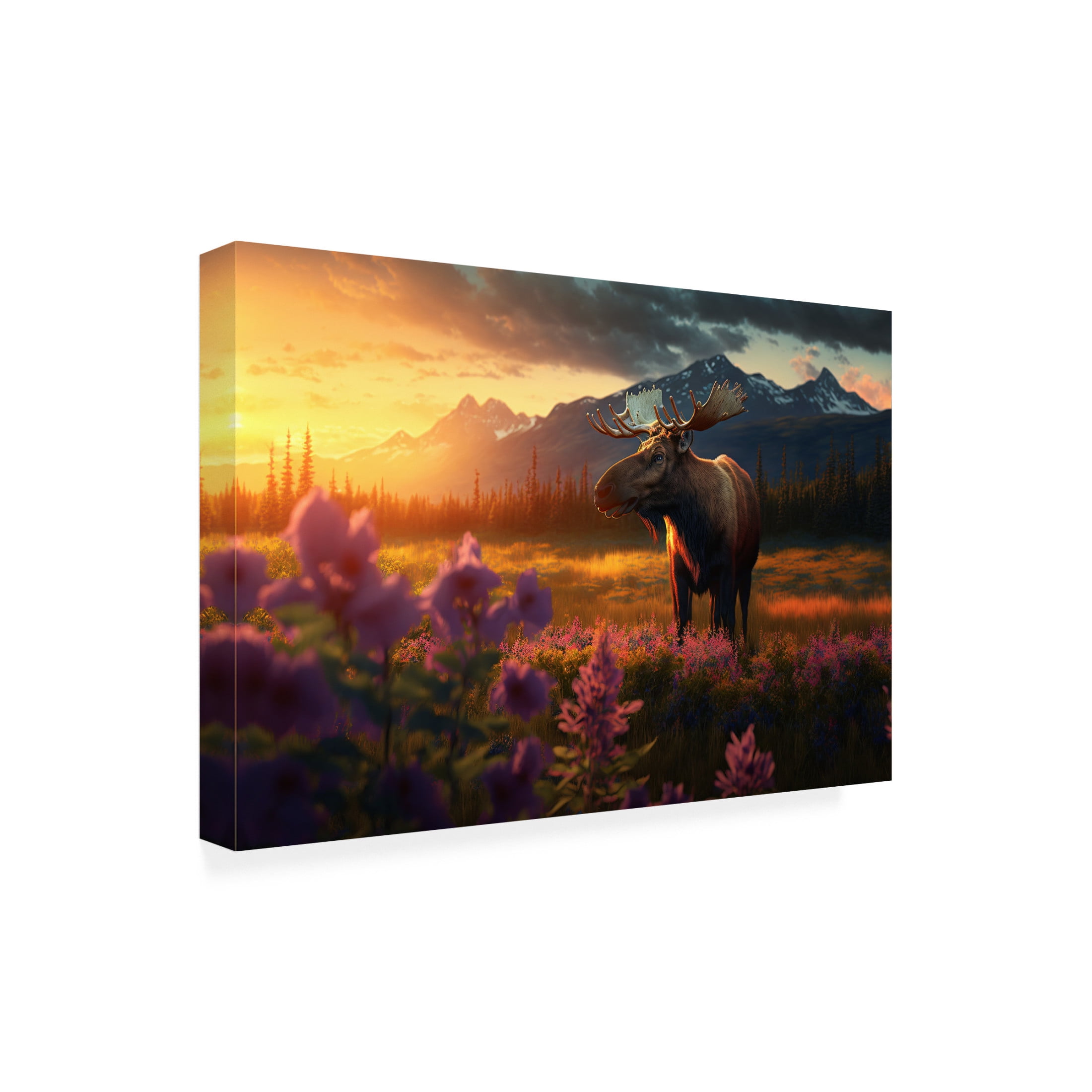 Canvas Wall Art - Ray Heere 'North American Wildlife 8' Wall Art for Living Room, Bedroom, or Office Décor by Trademark Fine Art - 19 x 12 Inches