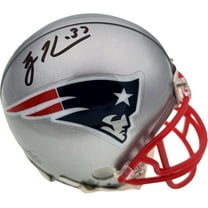 Rodney Harrison Autographed New England Patriots Silver Mini Helmet Beckett BAS QR 193939