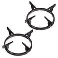 thumbnail image 1 of TEHAUX 2Pcs Portable Iron Wok Stand for Gas Stove Stable Stove Burner Rack Black, 1 of 8