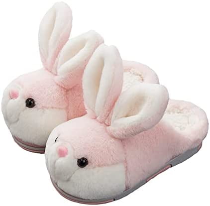 Fluffy Pink Bunny Plush Slippers | As Seen on Social