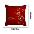 thumbnail image 3 of Nkmbld Christmas Pillow Covers Decoration Christmas Pillowcase for Winter Xmas Decor, Christmas Velvet Pillow Cases for Sofa, Couch, Bed and Car, Red, 3 of 7