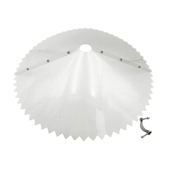 Barrera de ardilla de 19 pulgadas Montaje de comedero para pájaros Accesorios de instalación fácil Anti ardilla para jardín de patio al aire libre