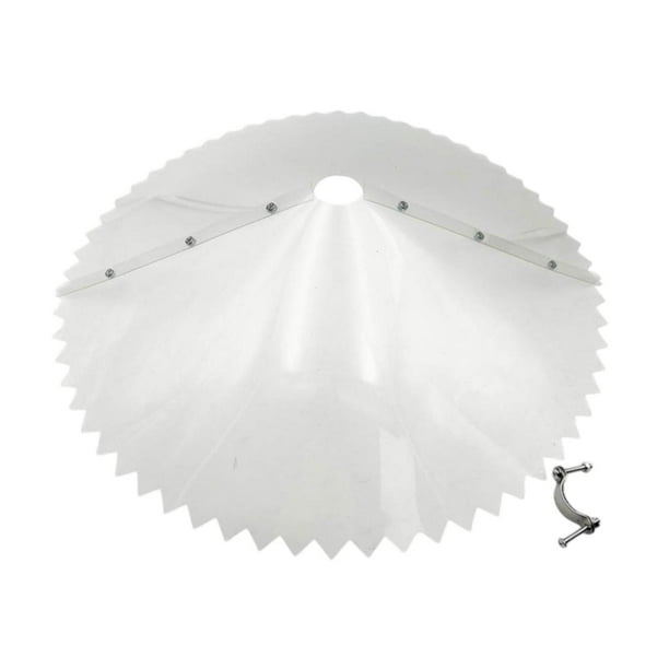 Accesorios de barrera de ardillas poste Mantenga ardillas y mapaches fuera de la casa de aves House de 19 "Anti ardilla para el exterior