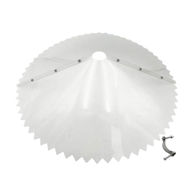 Barrera de ardilla de 19 pulgadas Montaje de comedero para pájaros Accesorios de instalación fácil Anti ardilla para jardín de patio al aire libre