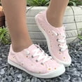 thumbnail image 2 of YOUYEDIAN Sneakers for Women Casual Floral Print Round Toe Versatile Slip On Canvas Flats Fashion Strap Design Soft Walking Shoes, 2 of 5