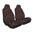 thumbnail image 2 of Cauagu Ripe Red Cherry Print Car Seat Covers,Universal Automotive Seat Covers Car Seat Protectors Easy to Install Car Cover Car Accessories Auto rucks Van & SUV-2 PCS, 2 of 9