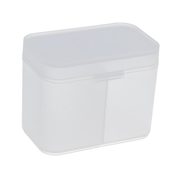 Qtip Cotton Swab Ball Holder Dispenser, Makeup Pads Storage, Put Nail Towel, Nail Remover Cotton, Cotton Swab, Etc. - Clear