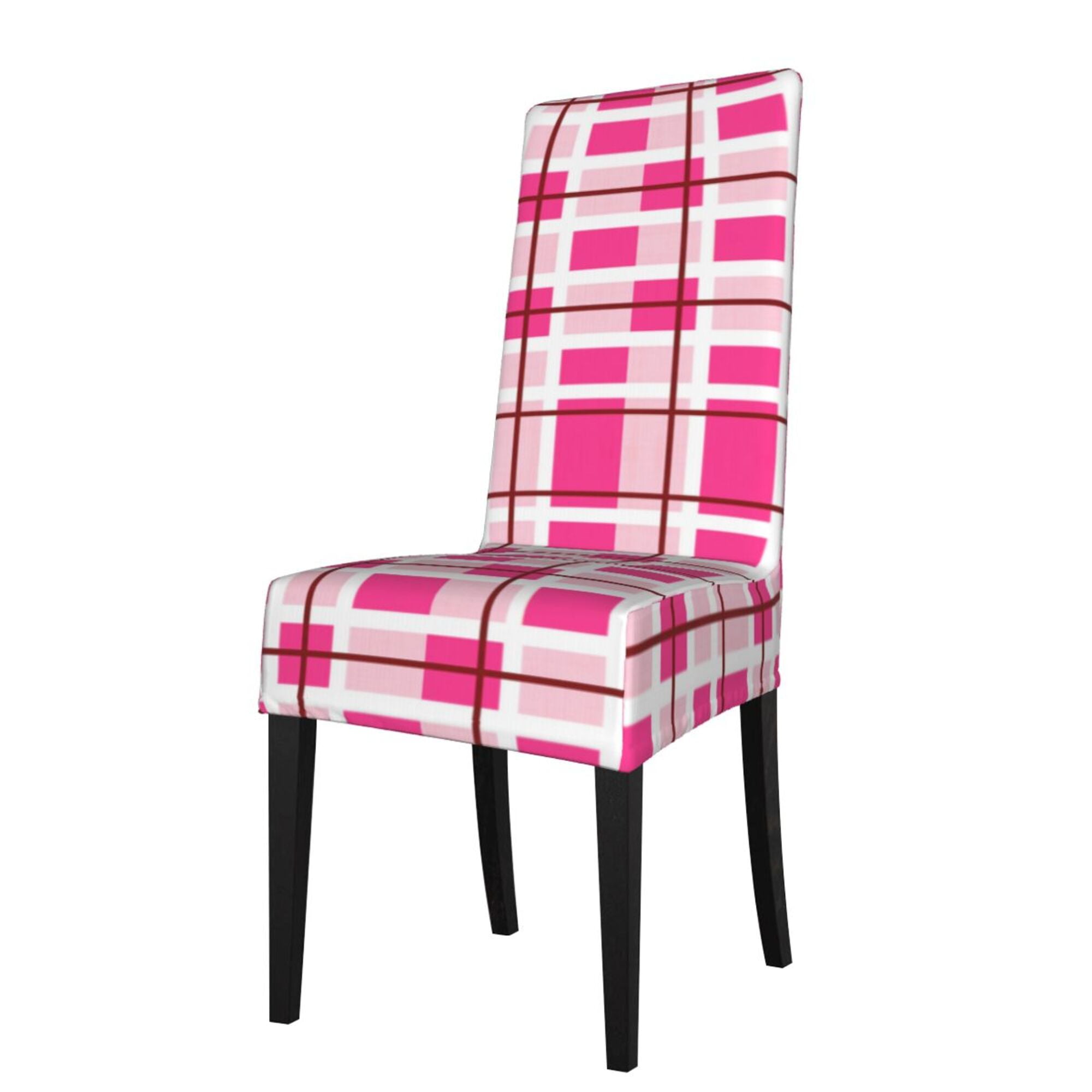 ZICANCN Pink Geometric Fabric Texture Chair Protectors Seat Covers