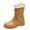 Brown, variant on Rain Boots Waterproof Non Slip Detachable With Inside Outdoor Rubber Water Shoes Women's Rubber Boots Brown 41
