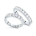 thumbnail image 3 of Pompeii3 2ct Diamond 14K White Gold His/Hers Wedding Ring Set, 3 of 6