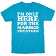 thumbnail image 2 of Im Only Here For The Mashed Potatoes Unisex Triblend Tee Tee Shirt Sweatshirt Hoodie, 2 of 7