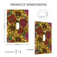 thumbnail image 5 of Kll Sunflower Wall Plate,Gloss Finish,Standard Size 1 - 5" X 3", Polycarbonate Thermoplastic,Electric Receptacle Plug Covers, 5 of 8