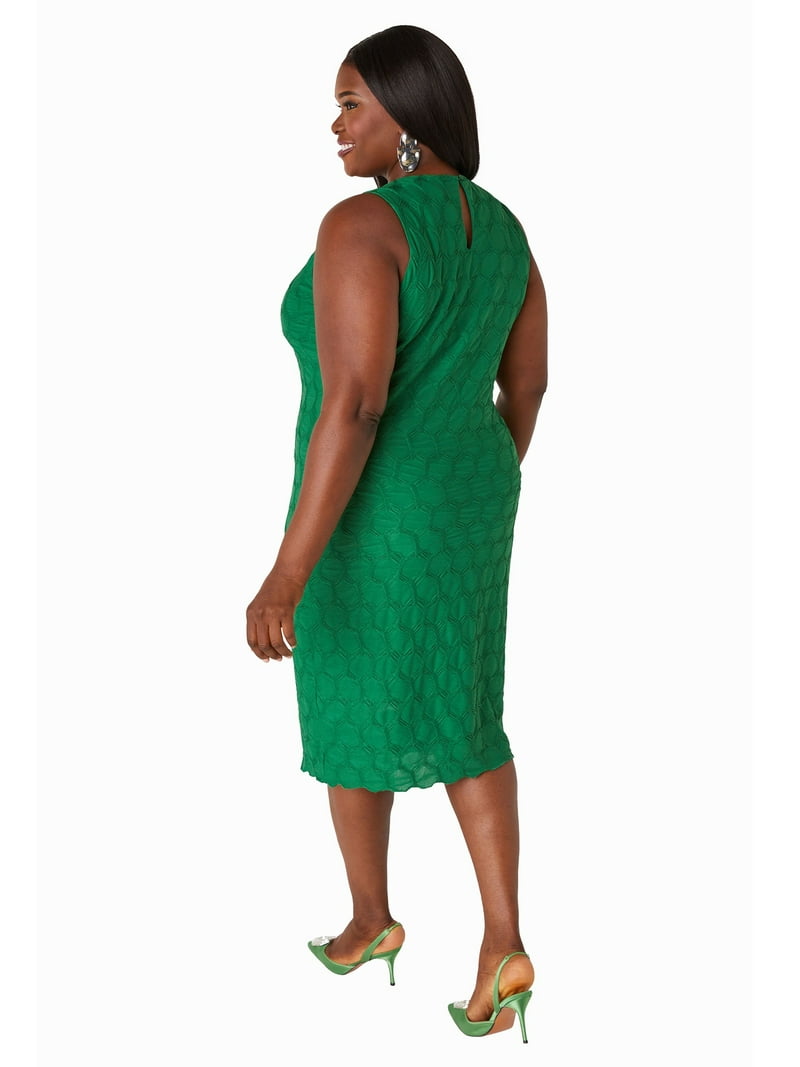 green dress size 24 Plus Size Current Mood Corduroy Mini Dress With Lace Ups main image 1