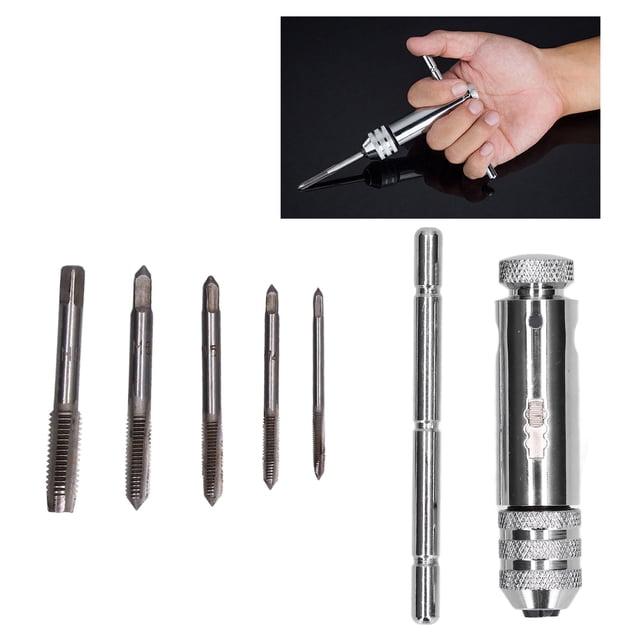 Clé à Cliquet Réglable, Clé à Robinet à Cliquet de Boîte de Vitesses 3 Positions, Maintien Rigide pour Alésoir pour Extraction de Vis pour Robinet