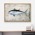 thumbnail image 3 of wall26 Framed Canvas Print Wall Art Black Fin Tuna Fish on Granite Background Marine Life Animals Digital Art Realism Nautical Scenic Colorful Ultra for Living Room, Bedroom, Office - 24"x36&quo, 3 of 5