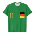 thumbnail image 4 of TZEWGL Tees For Child European Cup Theme Printed Short Sleeve Round Neck Clothes For Newborns size 4-5T, 4 of 4