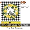 thumbnail image 2 of Welcome Lemon Wreath Spring Bird House Flag Double Sided 28 x 40 Inch Summer Banner Yard Decor, 2 of 6