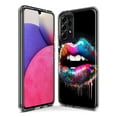 thumbnail image 3 of MUNDAZE Samsung Galaxy A03S Shockproof Clear Hybrid Protective Phone Case Colorful Lip Graffiti Painting Art Cover, 3 of 5