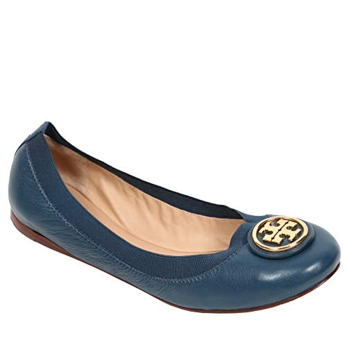 tory burch navy blue flats