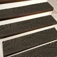 thumbnail image 4 of FAMTKT Stair Treads for Wooden Steps Indoor, 30x8" Carpet Stair Treads for Wood Stairs, Stair Runners for Kids Elders and Pet, Absorbent Silent Staircase Carpet Adhesive Free Selfadhesive Stair Mat, 4 of 7