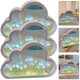 thumbnail image 5 of Lámpara Espejo Bsvklp Nocturna Tulipán Y Nube Material Artesanal Azul 3 Uds, 5 of 9