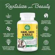 Whole Nature Biotin & Collagen Supplement, Hair, Skin & Nails Vitamins, 60 Capsules