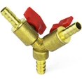 thumbnail image 3 of Conector de manguera Y3, divisor de latón, aleación de Zinc, válvula de bola de 8mm, agua, aceite, Gas, riego de jardín Sailing Electrónica, 3 of 5