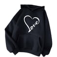 thumbnail image 2 of POTETI Women's Casual Hoodies Long Sleeve Pullover Tops Hooded Sweatshirts, 2 of 4