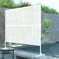 thumbnail image 2 of POSHIONS Louvered Decorative Screen White 76"H x 47.2"L x 15.14"W, 2 of 6