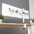 thumbnail image 4 of White Dual VESA Bracket Adapter Horizontal Mount, 2 Monitor Screens up to 27", 4 of 9
