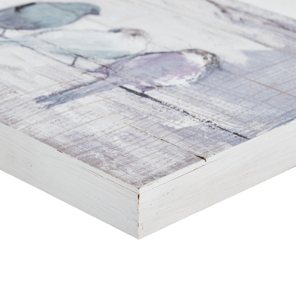 MAYEERTY Hand-Painted Wood Plank Panel Wall Decor