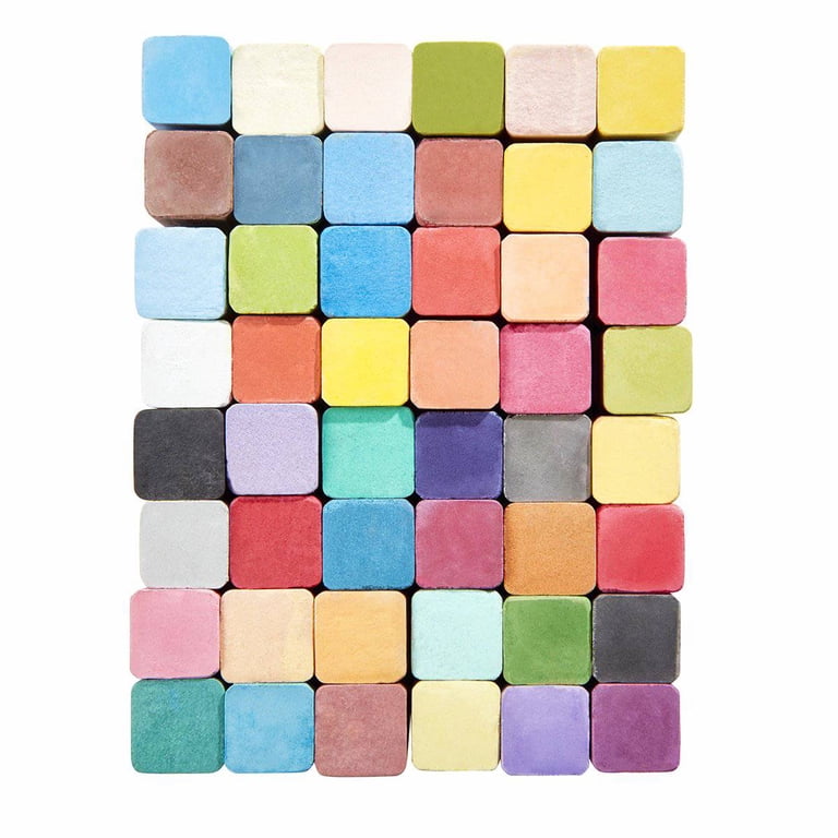 Kingart Studio Colored Square Chalk Pastels, 48 Colors photo 2
