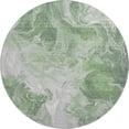 thumbnail image 2 of Addison Rugs Mayfield Premium Machine Washable Transitional Abstract Green Round Rug, 8' x 8', 2 of 6