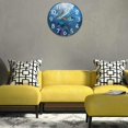 thumbnail image 4 of Dreamtimes Beautiful Underwater Dolphins Family Round Wall Clock, 12 Inch Silent Battery Operated Quartz Analog Quiet Desk Clock for Home,Office,School, 4 of 7