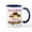 White/Navy Inside, variant on CafePress - Funny Easter Cupcake Mug - 11 oz Ceramic Mug - Novelty Coffee Tea Cup