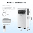 thumbnail image 3 of Calefactor Portátil Sky Care 4 en 1 – Frío, Calor, Deshumidificador y Ventilador, 3 of 7