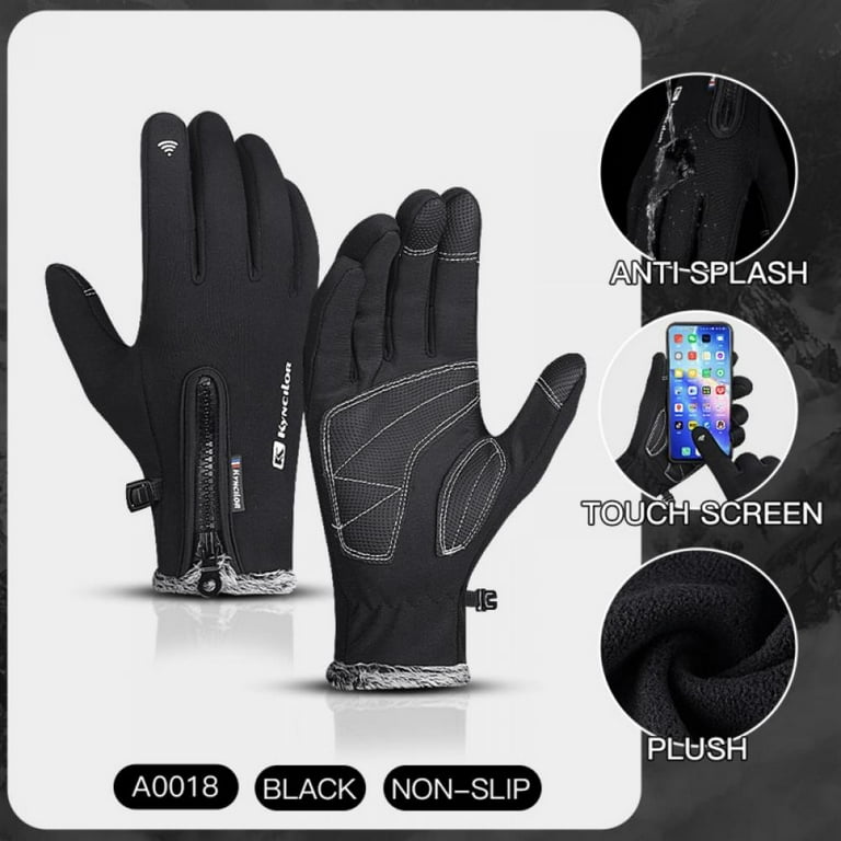 Winter Cycling Gloves for Men Women Water Resistant Touch Screen