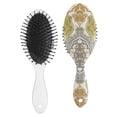 thumbnail image 2 of Rustic Style Hair Brush, Artistic Aesthetic Home Accent Comb with Waves Pattern for Daily Use & Styling, 2 of 8