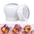 thumbnail image 2 of Inteprter Moldes para tarros, contenedor con tapa, molde de silicona para manualidades DIY, molde ligero, Flexible, resistente al calor, antiadherente, Artesanía Inteprter HA009998-00, 2 of 6
