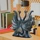 thumbnail image 5 of Estatua de cisne moderna, escultura de estatuilla de resina, arte artesanal coleccionable para , pequeña sala , estante de escritorio, Azul BLESIY Estatua del cisne, 5 of 8